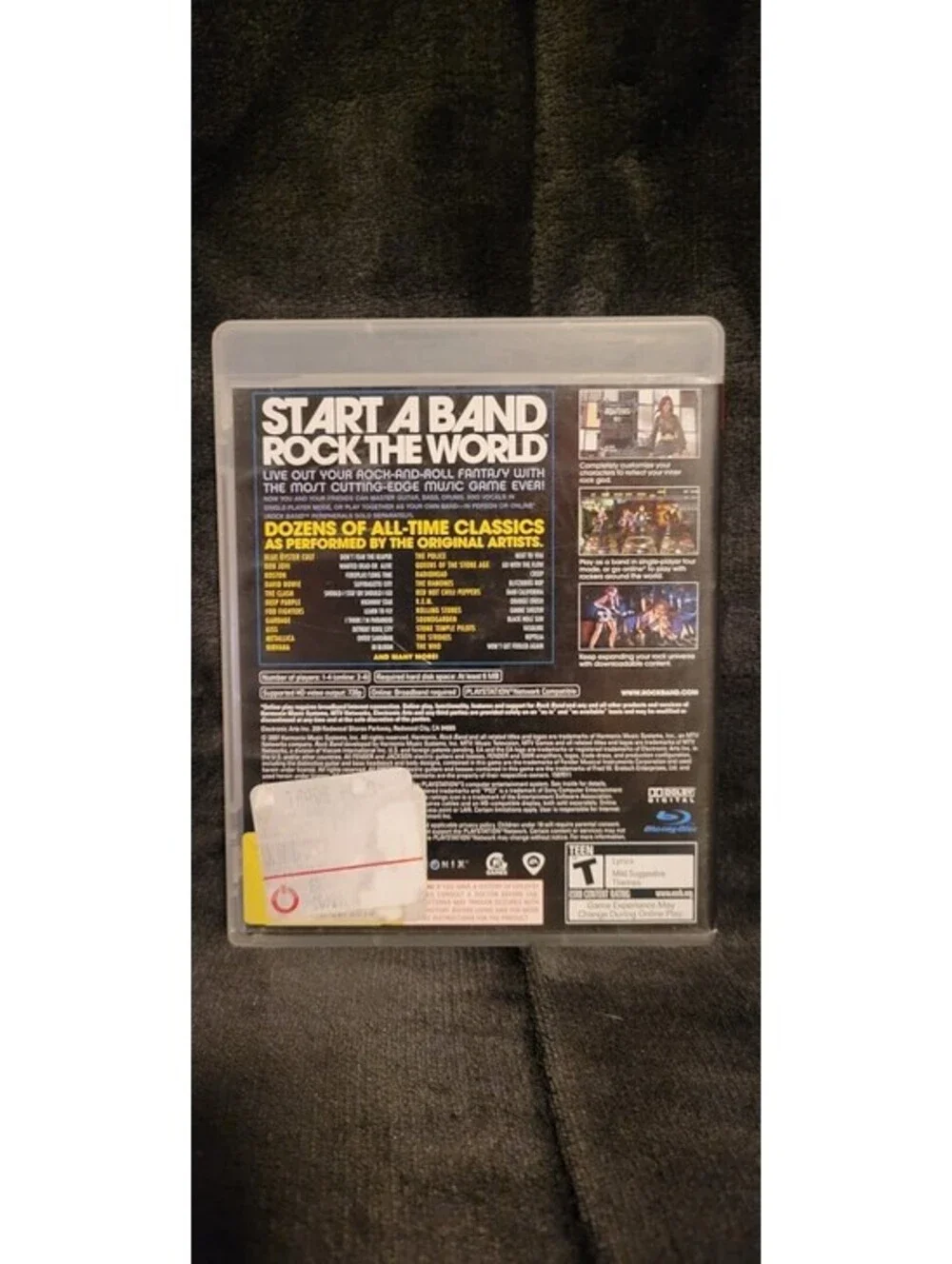 Rock Band Sony PlayStation 3 PS3 2007 Music Rhythm Guitar Drum Vocal Game
